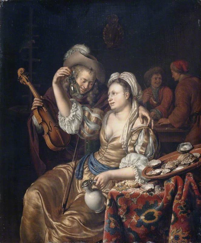 Interno con cavaliere e dama - Manchester Art Gallery